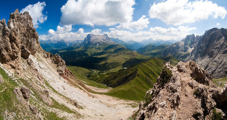 Seiser Alm Alpen Panorama in Südtirol