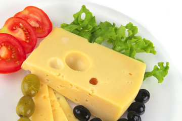 yellow cheese served on dish