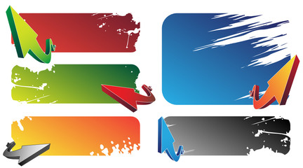 Banners with arrows
