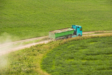 Fototapeta premium Loaded truck