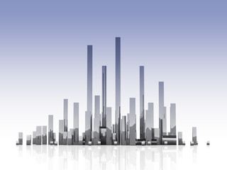 Naklejka premium Megacity