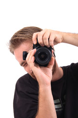 Fototapeta premium young photographer