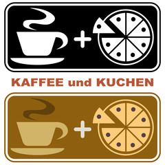 icon kaffee und kuchen
