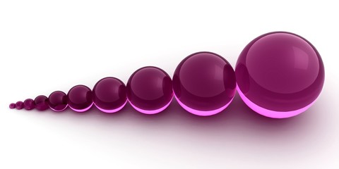 pinke kugel reihe