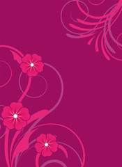 pink floral background