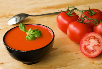 Cold Spanish tomato-based soup gazpacho