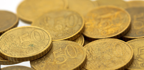 50 euro cent coins