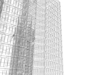 wired skyline illustration