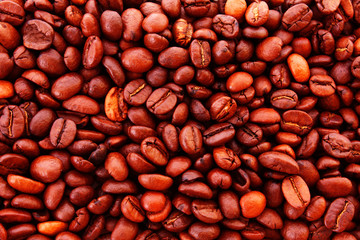 Coffee beans background