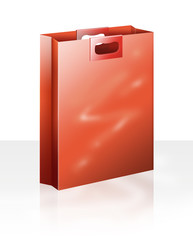 rote Einkaufstüte