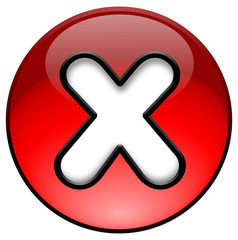 Obraz premium Error icon - close icon