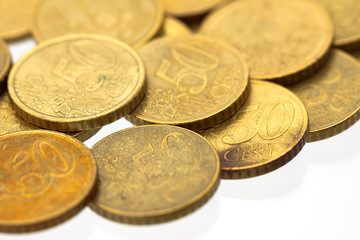 50 euro cent coins