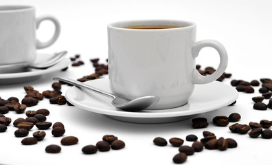 Two cups of coffee