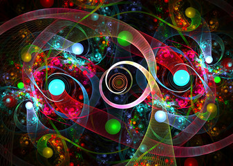 Multicolor abstract shapes