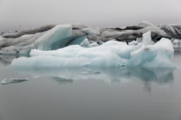 Obraz premium Gletscherflusslagune