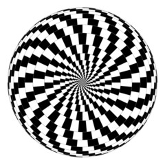 Optische Täuschung mit Vektorspirale