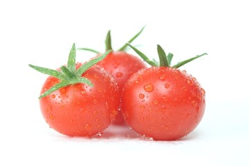 Cocktailtomaten mit Wassertropfen