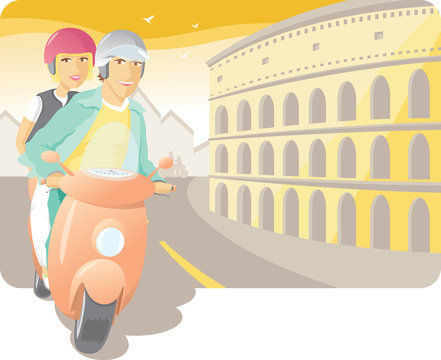Scooter Ride in the Rome