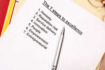 The 7 steps to excellence