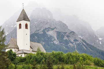 Small church in Austrian Alps