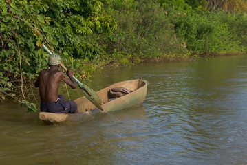 Navegante en Gambia