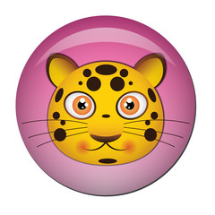 Chapa cabeza de lopardo