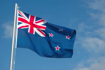 Fotobehang New Zealand flag © Anke van Wyk