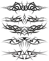 tribal tattoos set