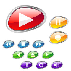 stylish media buttons