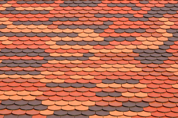 Dachplatten in verschiedenen Farben