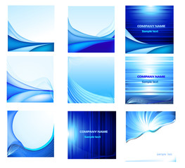 Abstract vector backgrounds set
