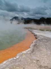 Champagne Pool in Wai-o-Tapu geothermal wonderland
