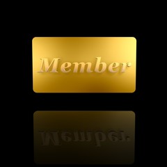 golden member card