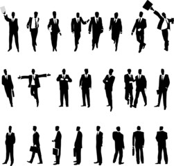 Businessmen in various situations