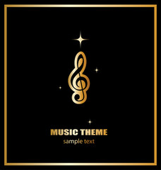 music theme background, card, invitation, template