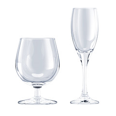 glass goblet isolated