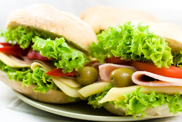 Healthy sandwiches