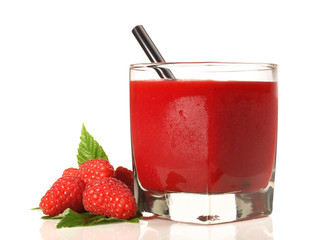 Smoothie mit Himbeeren