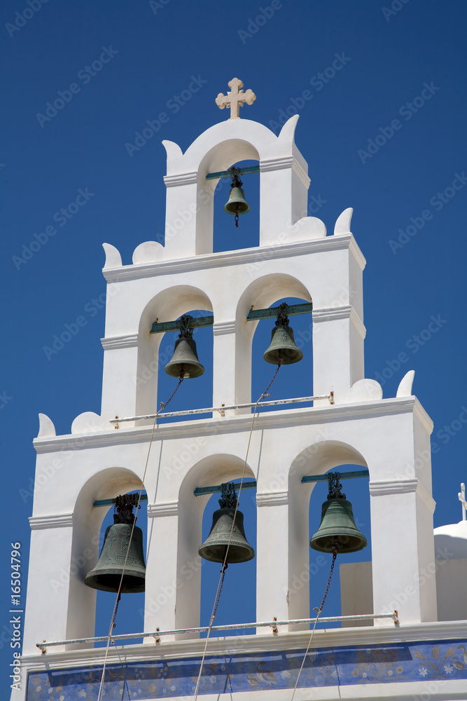 Wall mural bell tower