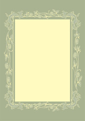 Floral banner, vector