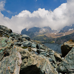 Rocce e panorami di alta montagna