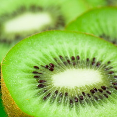 Macro shot of kiwi