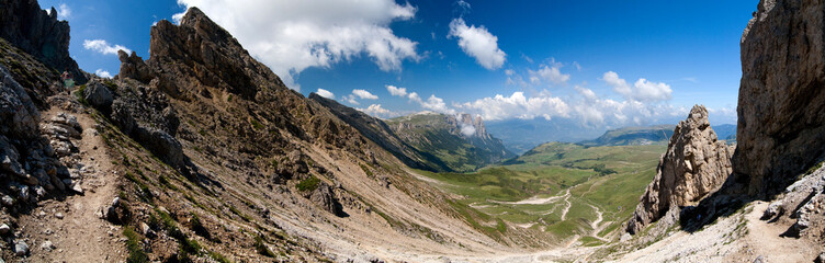 Seiser Alm Alpen Panorama in Südtirol