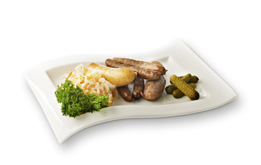 grilled sausages