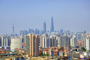 China Shanghai Puxi skyline