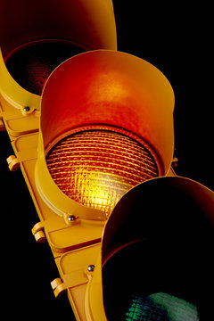 Traffic light-Illuminated Amber