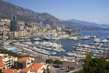Fototapeta na wymiar Monaco harbor