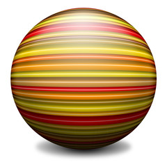 Sfera a Righe-Ray Globe-Sphere à Rayures-Verticale