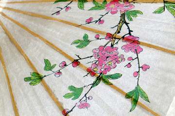 décor sur ombrelle japonaise © Unclesam