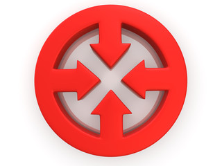 Obraz premium Arrows on center